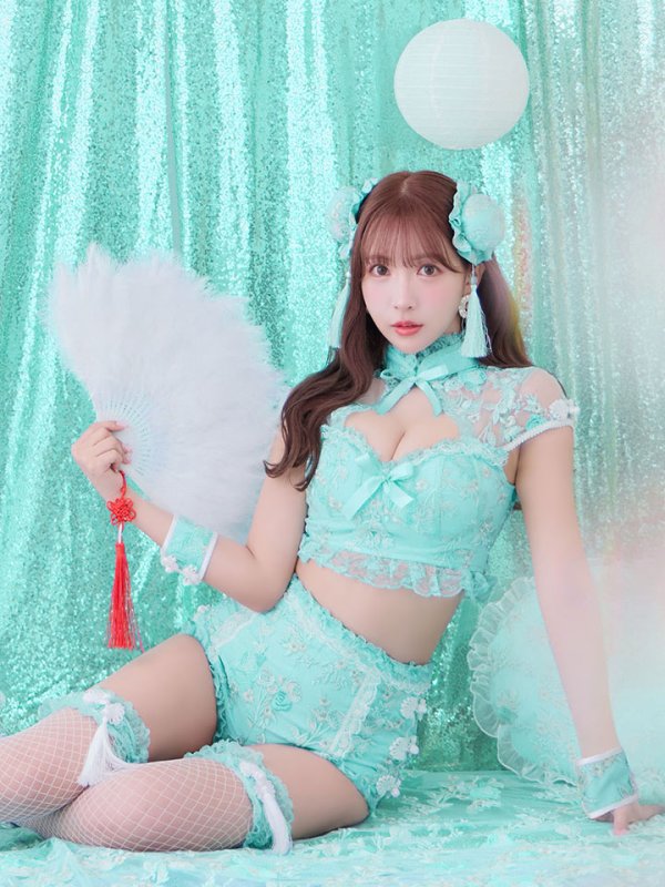 画像8: 【ハロウィン】【sugar nine×マリームーンコラボ】 マリームーンコラボセットアップチャイナ 【コスプレ5点セット】 【XS-Mサイズ/4カラー】 [OF04]