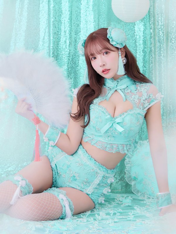 画像10: 【ハロウィン】【sugar nine×マリームーンコラボ】 マリームーンコラボセットアップチャイナ 【コスプレ5点セット】 【XS-Mサイズ/4カラー】 [OF04]