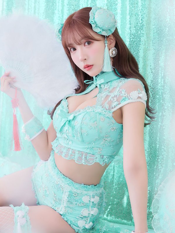 画像12: 【ハロウィン】【sugar nine×マリームーンコラボ】 マリームーンコラボセットアップチャイナ 【コスプレ5点セット】 【XS-Mサイズ/4カラー】 [OF04]