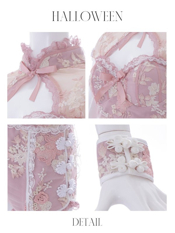 画像35: 【ハロウィン】【sugar nine×マリームーンコラボ】 マリームーンコラボセットアップチャイナ 【コスプレ5点セット】 【XS-Mサイズ/4カラー】 [OF04]