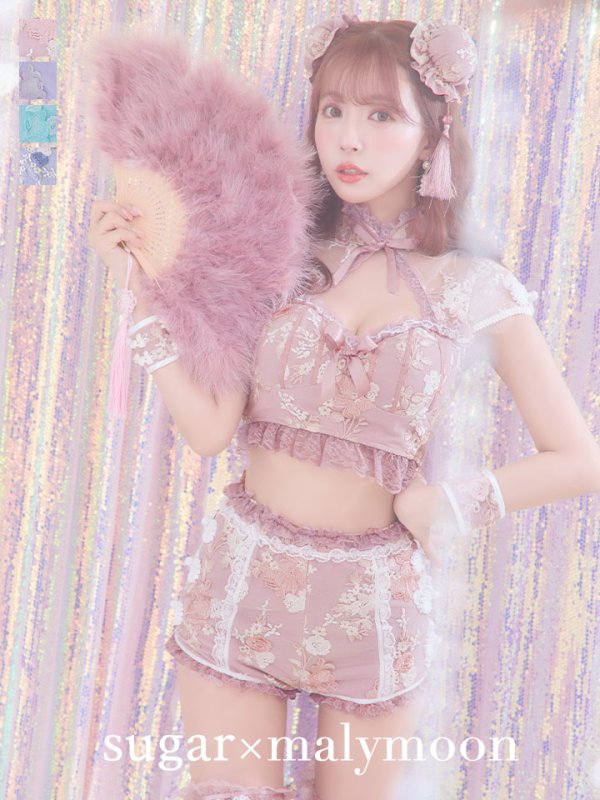 画像26: 【ハロウィン】【sugar nine×マリームーンコラボ】 マリームーンコラボセットアップチャイナ 【コスプレ5点セット】 【XS-Mサイズ/4カラー】 [OF04]