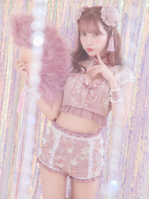 画像31: 【ハロウィン】【sugar nine×マリームーンコラボ】 マリームーンコラボセットアップチャイナ 【コスプレ5点セット】 【XS-Mサイズ/4カラー】[OF04]