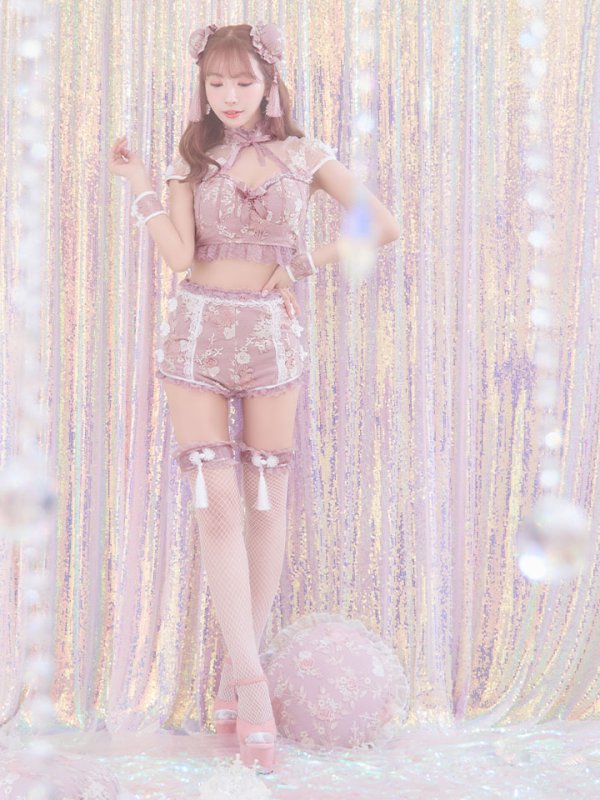 画像32: 【ハロウィン】【sugar nine×マリームーンコラボ】 マリームーンコラボセットアップチャイナ 【コスプレ5点セット】 【XS-Mサイズ/4カラー】[OF04]