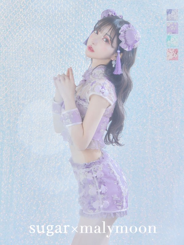 画像12: 【ハロウィン】【sugar nine×マリームーンコラボ】 マリームーンコラボセットアップチャイナ 【コスプレ5点セット】 【XS-Mサイズ/4カラー】 [OF04]