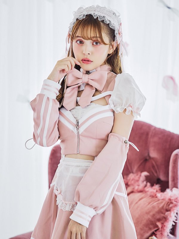 画像27: 【即日発送！】【sugar nine×マリームーンコラボ】 【ハロウィン】マリームーンコラボジャージメイド 【コスプレ8点セット】 【XS-Lサイズ/2カラー】[HC03]