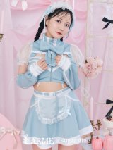 【即日発送！】【sugar nine×マリームーンコラボ】 【ハロウィン】マリームーンコラボジャージメイド 【コスプレ8点セット】 【XS-Lサイズ/2カラー】[YMT]