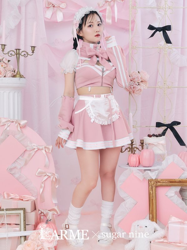 画像1: 【即日発送！】【sugar nine×マリームーンコラボ】 【ハロウィン】マリームーンコラボジャージメイド 【コスプレ8点セット】 【XS-Lサイズ/2カラー】[YMT]