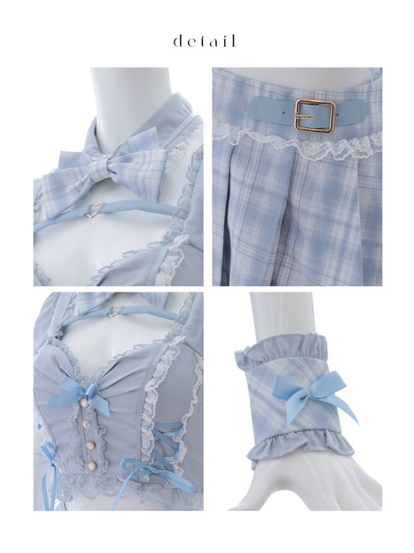 画像43: 【即日発送！】【sugar nine×マリームーンコラボ】 【ハロウィン】マリームーンコラボ制服ネコセットアップ 【コスプレ7点セット】 【XS-Lサイズ/2カラー】[OF04]