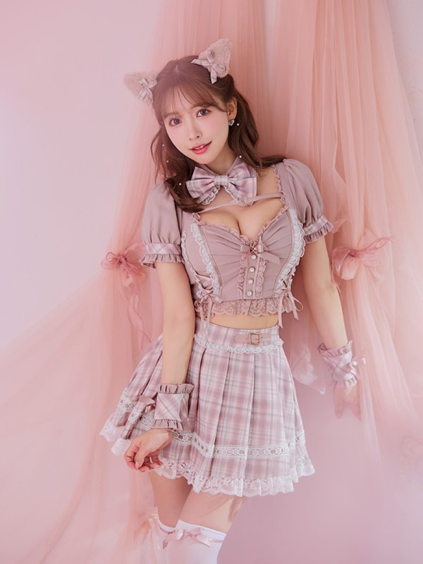 画像29: 【即日発送！】【sugar nine×マリームーンコラボ】 【ハロウィン】マリームーンコラボ制服ネコセットアップ 【コスプレ7点セット】 【XS-Lサイズ/2カラー】[OF04]