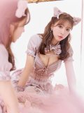 【即日発送！】【sugar nine×マリームーンコラボ】 【ハロウィン】マリームーンコラボ制服ネコセットアップ 【コスプレ7点セット】 【XS-Lサイズ/2カラー】[HC03]三上悠亜着用