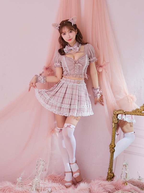 画像30: 【即日発送！】【sugar nine×マリームーンコラボ】 【ハロウィン】マリームーンコラボ制服ネコセットアップ 【コスプレ7点セット】 【XS-Lサイズ/2カラー】[OF04]