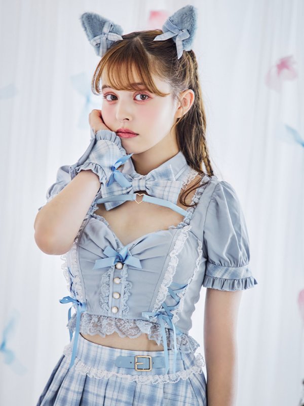 画像12: 【即日発送！】【sugar nine×マリームーンコラボ】 【ハロウィン】マリームーンコラボ制服ネコセットアップ 【コスプレ7点セット】 【XS-Lサイズ/2カラー】[OF04]