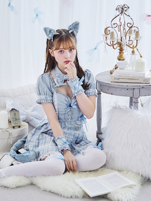 画像14: 【即日発送！】【sugar nine×マリームーンコラボ】 【ハロウィン】マリームーンコラボ制服ネコセットアップ 【コスプレ7点セット】 【XS-Lサイズ/2カラー】[OF04]