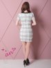 画像19: 【an /アン】チェック/ 半袖/ 袖あり/ ボタン/ タイト/ ミニドレス/ キャバドレス[OF05]