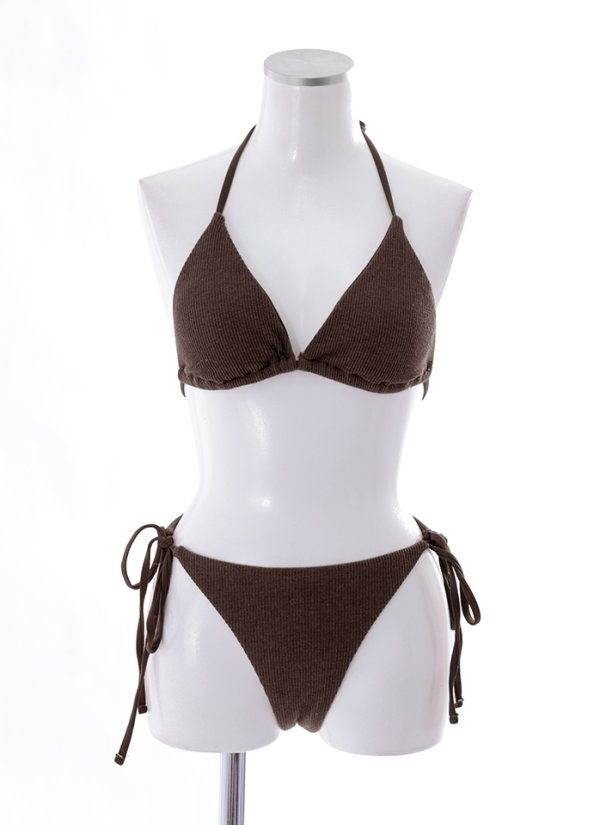 画像25: 【即日発送】【水着セール】【ビキニ】【水着】トライアングルヘルシー ニットビキニ[YMT]