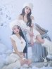 画像1: 【即日発送！】【サンタコス 4点セット】【XS-Lサイズ】ファーティペット付きニットセットアップサンタコスプレ(SLG001)(SFB001)[YMT] (1)