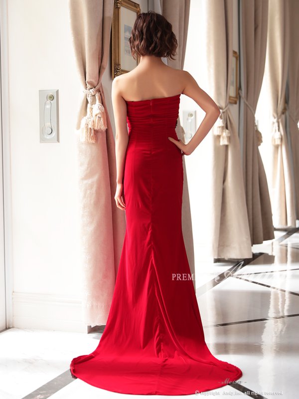 画像3: ANDY Fashion Press 07 掲載商品【PREMIUM ANDY】ベア/ベロア/マーメイド/ロングドレス /キャバドレス long[OF05]