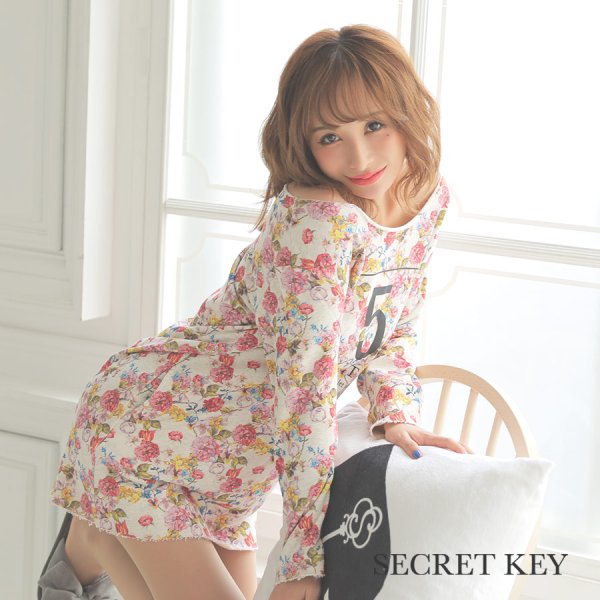 画像6: 【小物SALE】【ルームウェア】フラワープリントプルオーバー【S.Mサイズ/1カラー】[HC02]