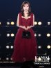 画像2: 【きほ/関西コレクション着用】【予約商品/8月下旬発送予定】Lサイズあり【ROBE de FLEURS/ローブドフルール】ボリュームチュール/ ショルダーリボン/ フレア/ ミディアムドレス/ キャバドレス【HC02】 (2)