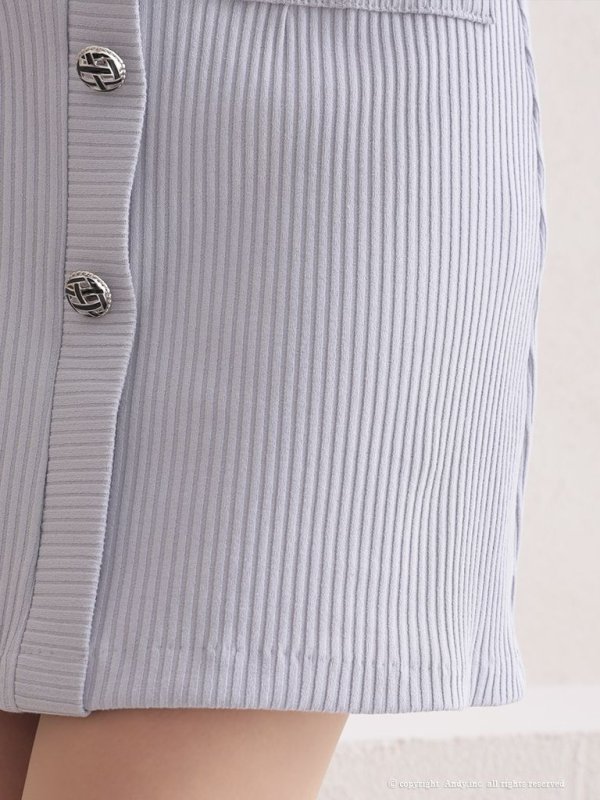 画像18: 【ANDY/アンディ】ネックリボン/ 五分袖/ 袖あり/ ストレッチリブ/ パイピング/ ボタン/ ワンピース/ Aライン/ ミニドレス/ キャバドレス[OF05]