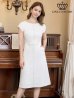 ホワイト モデル：Aoli　身長：162cm 着用サイズ：7号(Sサイズ)