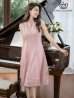 画像1: XS-Lサイズあり 【GINZA COUTURE/銀座クチュール】総レース/ パイピング/ ラインデザイン/ Aライン/ ひざ丈/ ノースリーブ/ ワンピース/ ミディアムドレス/ キャバドレス[OF2] (1)