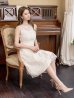 画像31: XS-Lサイズあり 【GINZA COUTURE/銀座クチュール】総レース/ パイピング/ ラインデザイン/ Aライン/ ひざ丈/ ノースリーブ/ ワンピース/ ミディアムドレス/ キャバドレス[OF2]