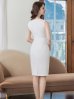 画像31: 【XS-Lサイズあり】 【GINZA COUTURE/銀座クチュール】シンプル/ ワンカラー/ ノースリーブ/ ショルダーリボン/ タイト/ 膝丈/ ミディアムドレス/ キャバドレス[OF2]