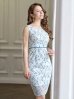 画像2: XS-Lサイズあり 【GINZA COUTURE/銀座クチュール】レース/ シアー/ ノースリーブ/ タイト/ ワンピース/ ミディアムドレス/ キャバドレス[OF2] (2)