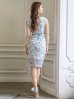 画像3: XS-Lサイズあり 【GINZA COUTURE/銀座クチュール】レース/ シアー/ ノースリーブ/ タイト/ ワンピース/ ミディアムドレス/ キャバドレス[OF2]