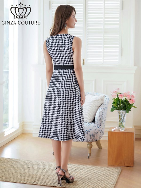 ホワイトxブラック モデル:Aoli 身長:162cm:7号(Sサイズ)サイズ