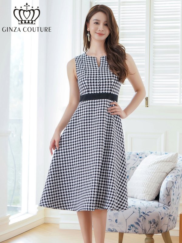 ホワイトxブラック モデル:Aoli 身長:162cm:7号(Sサイズ)サイズ