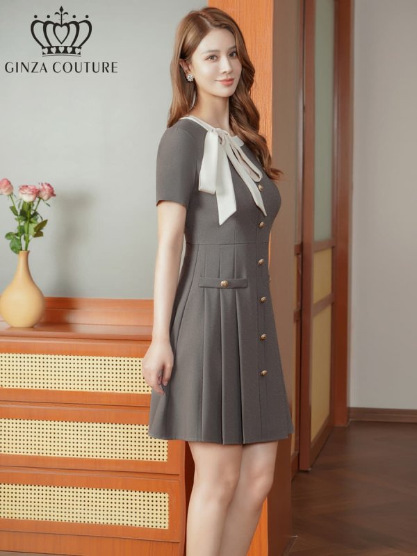 グレーモデル：Aoli　身長：162cm 着用サイズ：7号(Sサイズ)