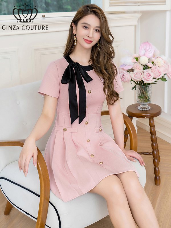 ピンク モデル:Aoli 身長:162cm 着用サイズ:7号(Sサイズ)