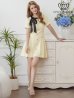 イエロー モデル：Aoli　身長：162cm 着用サイズ：7号(Sサイズ)