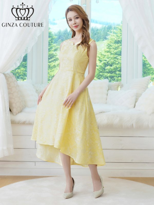 イエロー　モデル：Didi　身長：166cm　着用サイズ：7号(Sサイズ)着用