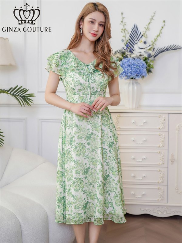 グリーン モデル：Aoli　身長：162cm 着用サイズ：7号(Sサイズ)