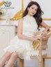 ホワイト　モデル：Didi　身長：166cm　着用サイズ：7号(Sサイズ)