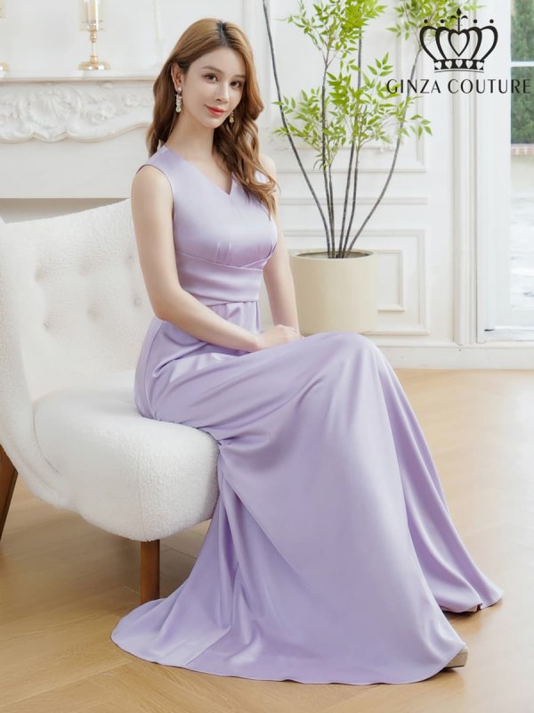 パープル モデル：Aoli　身長：162cm 着用サイズ：7号(Sサイズ)