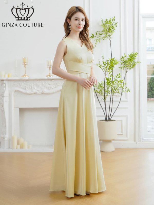 イエロー モデル：Aoli　身長：162cm 着用サイズ：7号(Sサイズ)