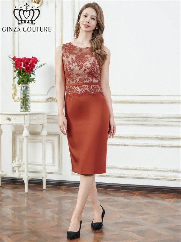 レッド モデル：Aoli　身長：162cm 着用サイズ：7号(Sサイズ)