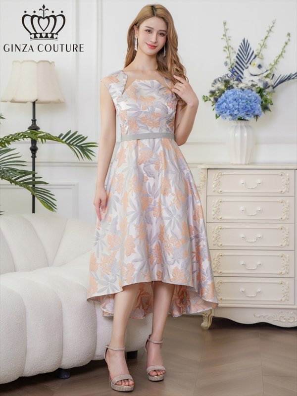 グレー×オレンジ　Aoli　身長：162cm　着用サイズ：7号(Sサイズ)