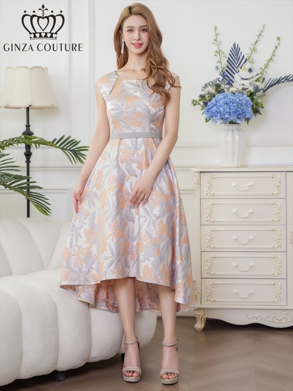 グレー×オレンジ　Aoli　身長：162cm　着用サイズ：7号(Sサイズ)