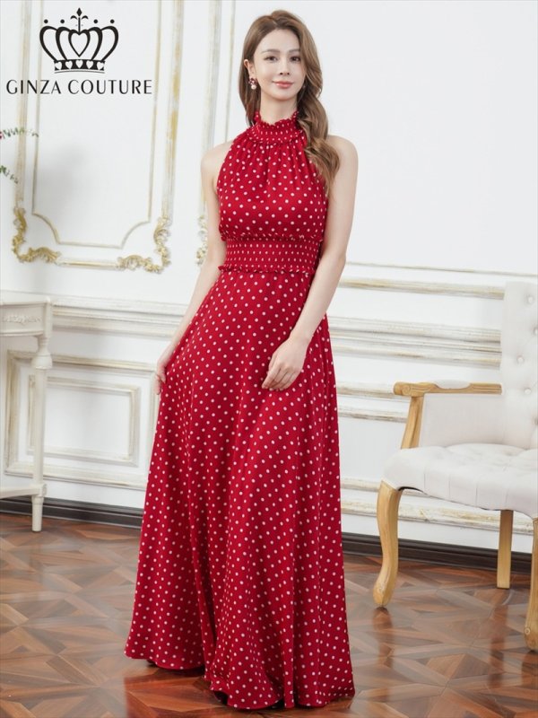 レッド×ホワイト モデル：Aoli　身長：162cm 着用サイズ：7号(Sサイズ)