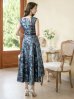 画像17: XS-Lサイズあり 【GINZA COUTURE/銀座クチュール】フラワー刺繍/ ボートネック/ ノースリーブ/ Aライン/ テールカット/ ミモレ丈/ ワンピース/ ミディアムドレス/ キャバドレス[OF2]