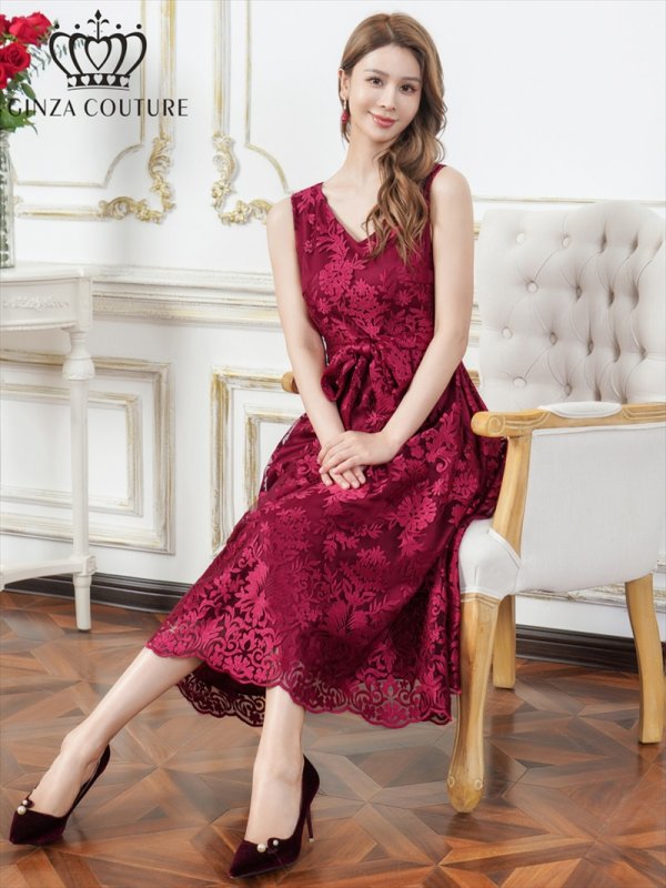 アンゴラレッド　モデル：Aoli　身長：162cm　着用サイズ：7号(Sサイズ)