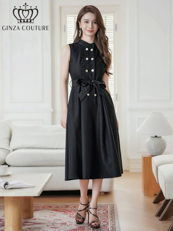 ブラック モデル:Aoli 身長:162cm 着用サイズ:7号(Sサイズ)