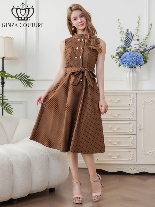 ブラウン モデル:Aoli 身長:162cm 着用サイズ:7号(Sサイズ)