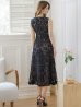 ブラック　モデル：Aoli　身長：162cm　着用サイズ：7号(Sサイズ)