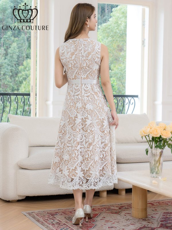 ホワイト モデル:Aoli 身長:162cm 着用サイズ:7号(Sサイズ)